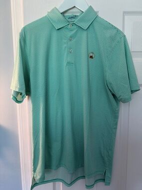 Madison Polo Shirt in Seafoam Stripe